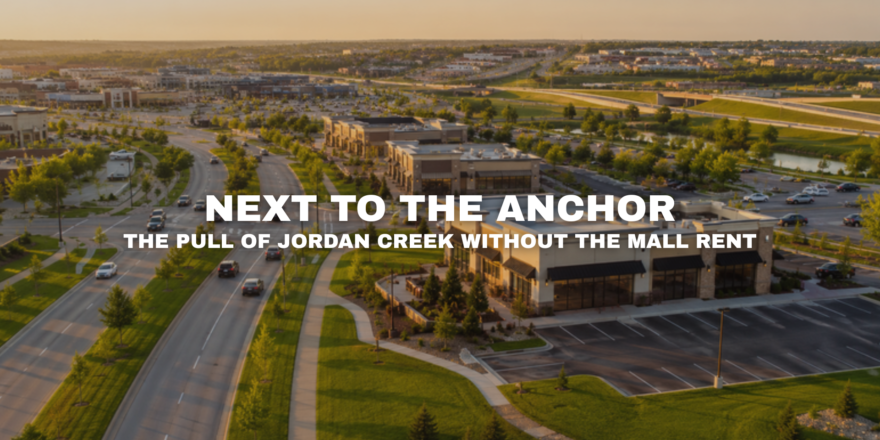Commercial real estate near Jordan Creek at Pavilion Park in West Des Moines